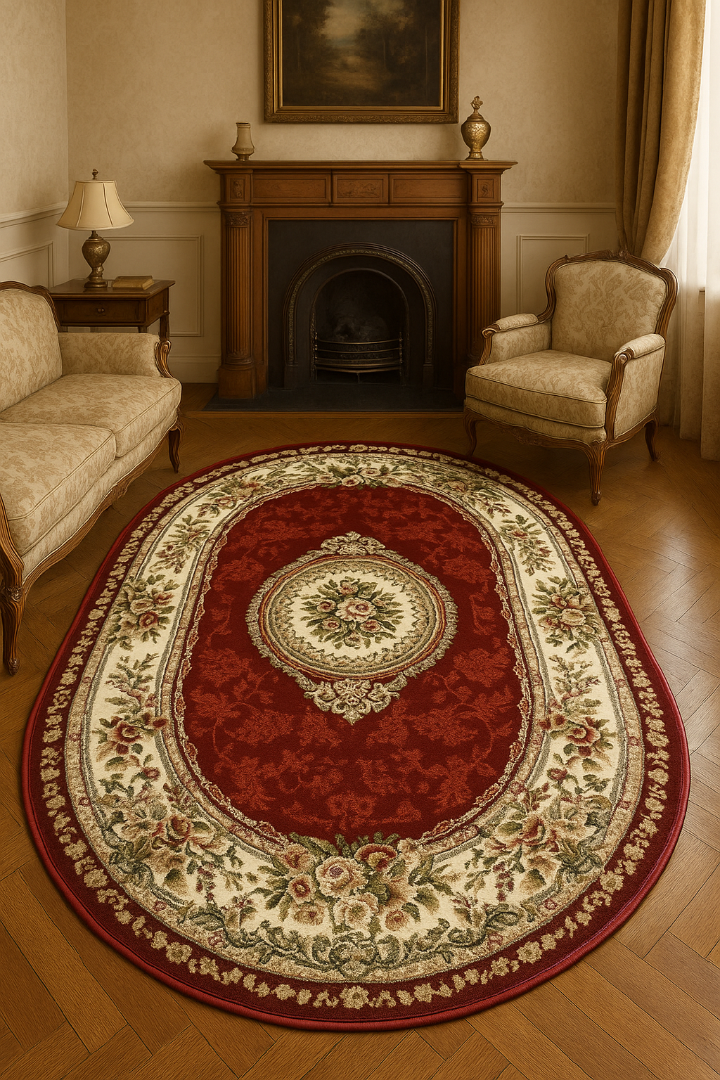 Covoare Ovale - Covor Lotos 571 Rosu Oval ieftin