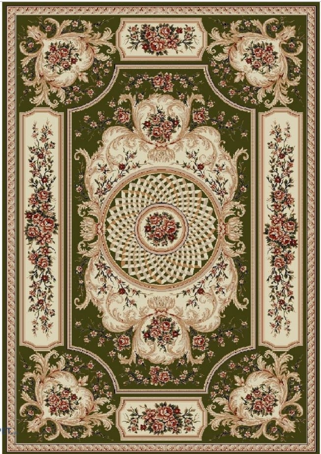 Covor Lotos 531/330 Bej Verde 50x80 cm pentru living [1]