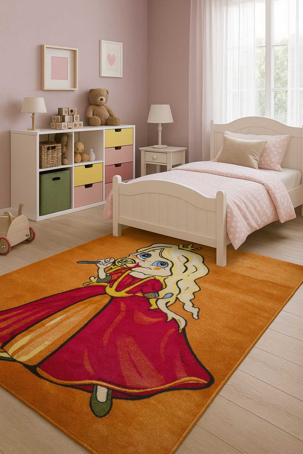 Covor Kolibri Printesa Portocaliu 160x230 cm pentru Fete [1]