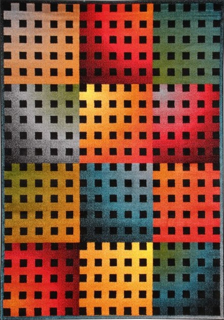 Covor Lego Kolibri 11001 Multicolor 120x170 cm Cu Patrate Colorate [1]