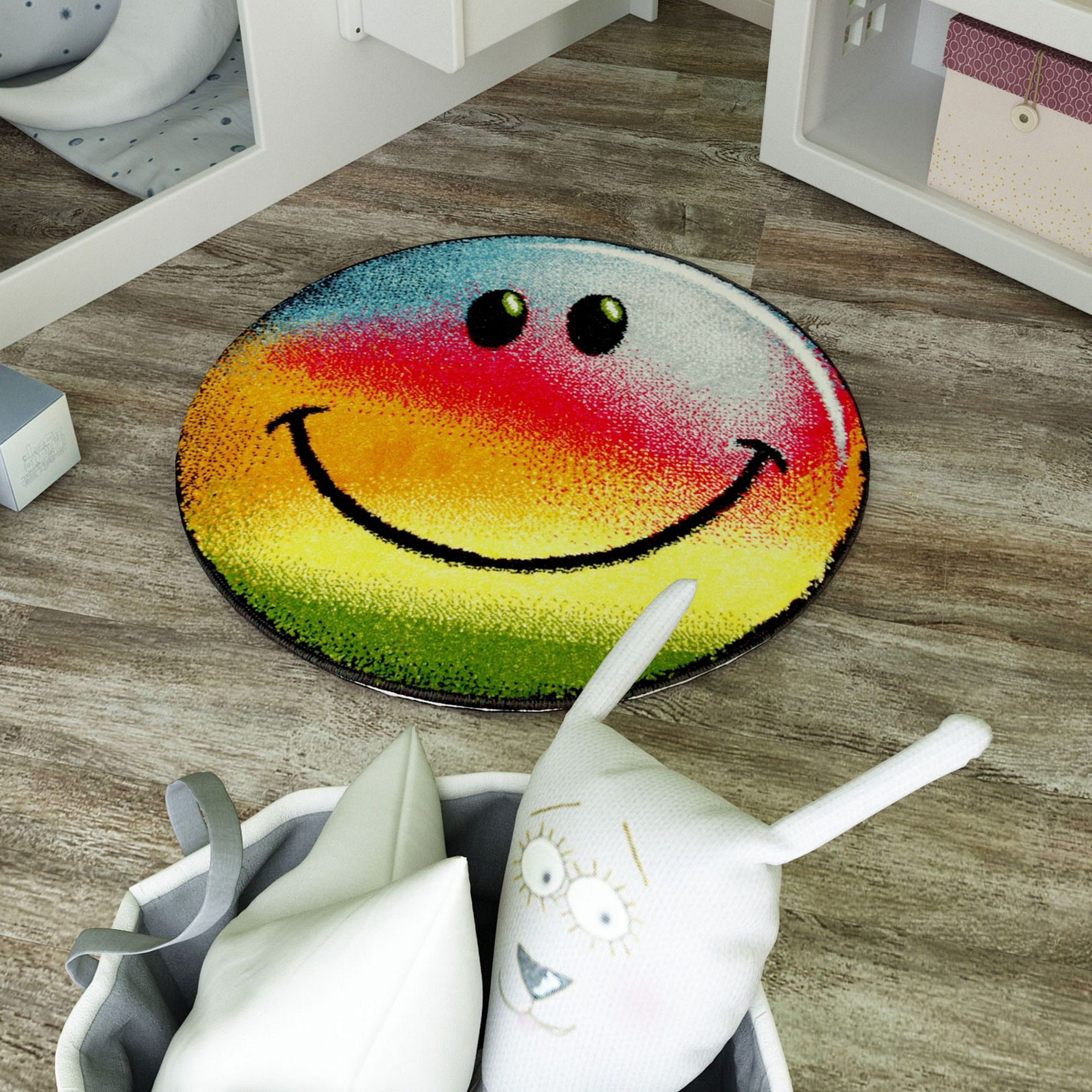 Covoras Rotund Rainbow Multicolor 67x67 cm [2]