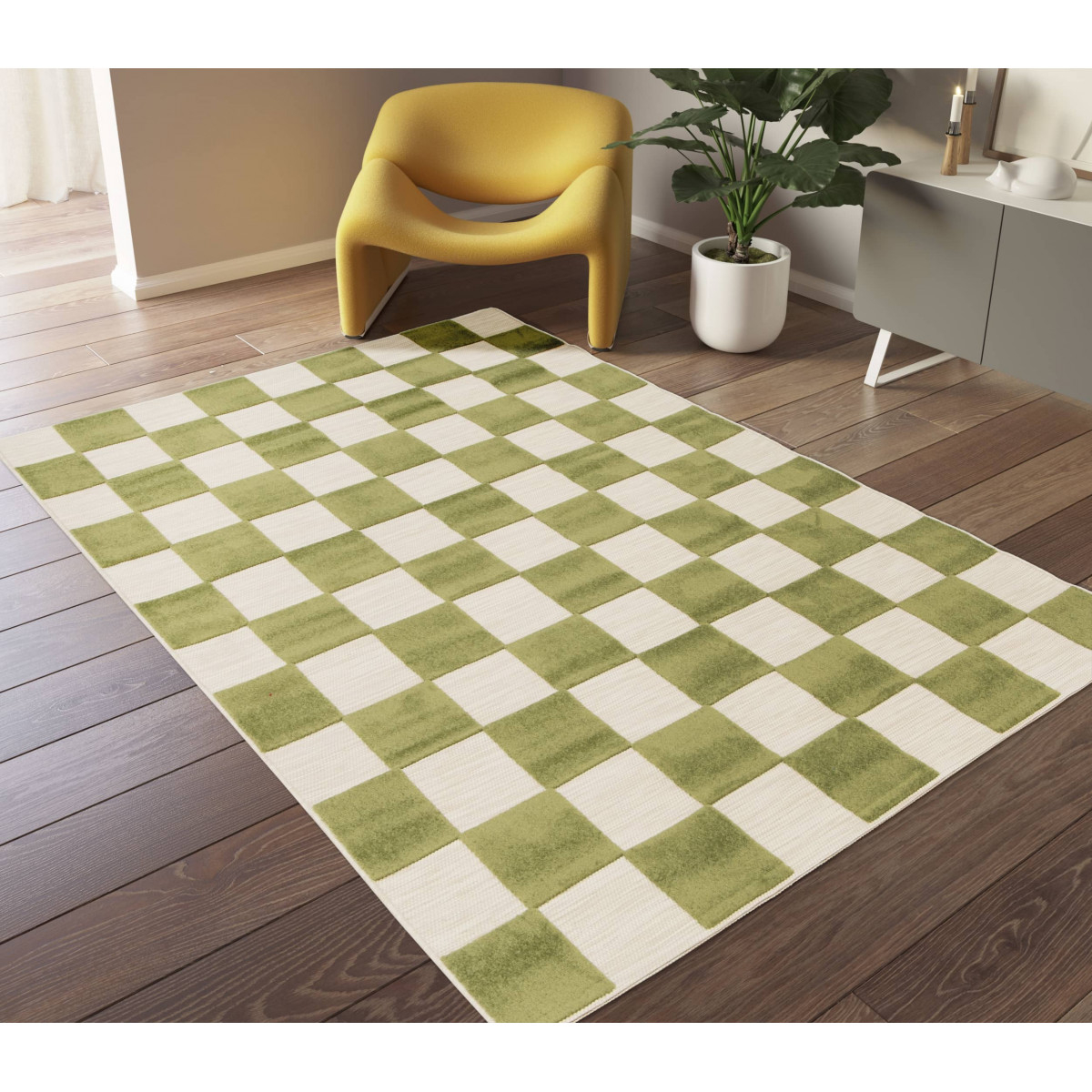 DUPA MATERIAL - Covor 23515 Crem Verde ieftin