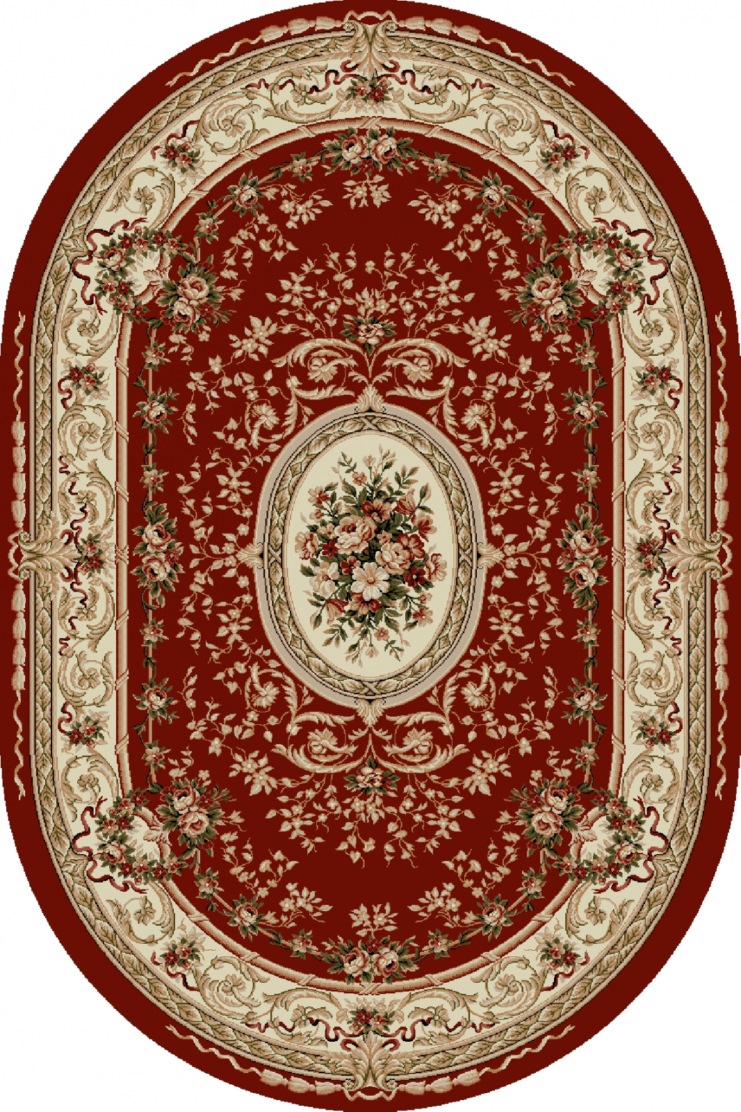 Covor Lotos 568 Rosu 80x150 cm Medalion Oriental [1]
