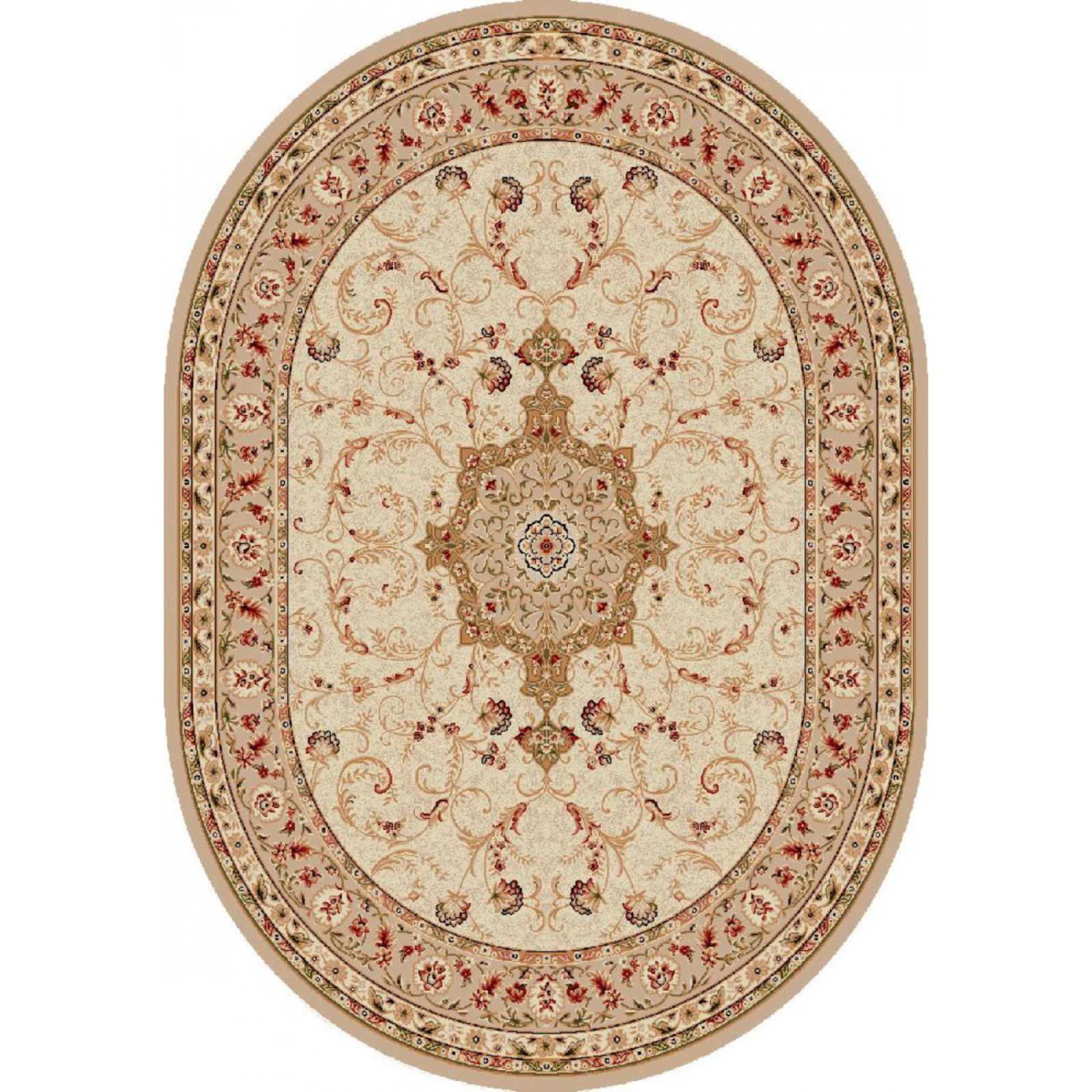 Covor Lotos 523 Bej Crem Oval ieftin [6]
