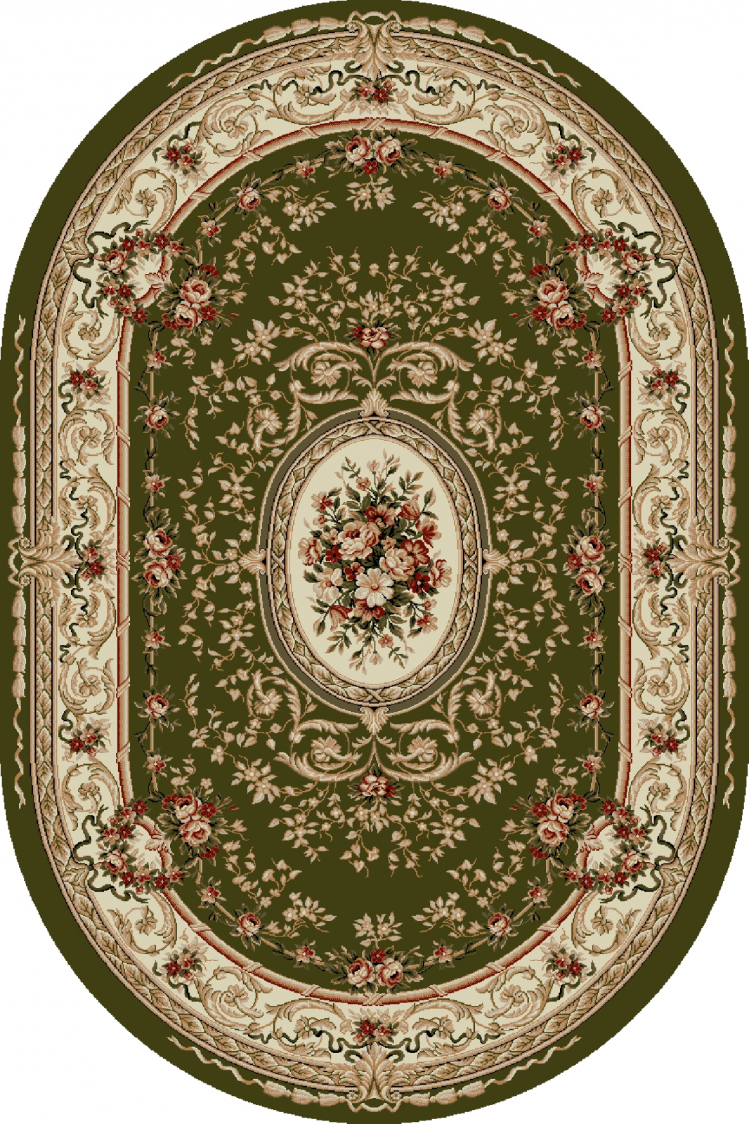 Covoare Ovale - Covor Lotos 568 Verde Oval ieftin