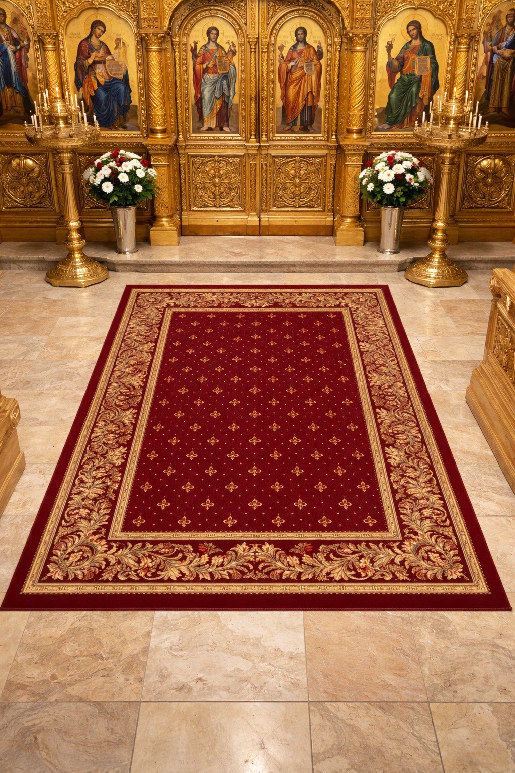 Covor Lotos 15033 Rosu Grena 80x150 cm pentru Biserică [1]
