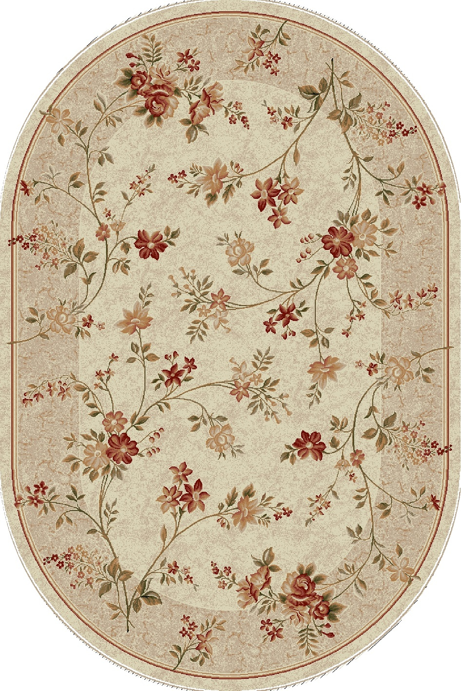 Covoare Ovale - Covor Lotos 551 Bej Crem Oval ieftin