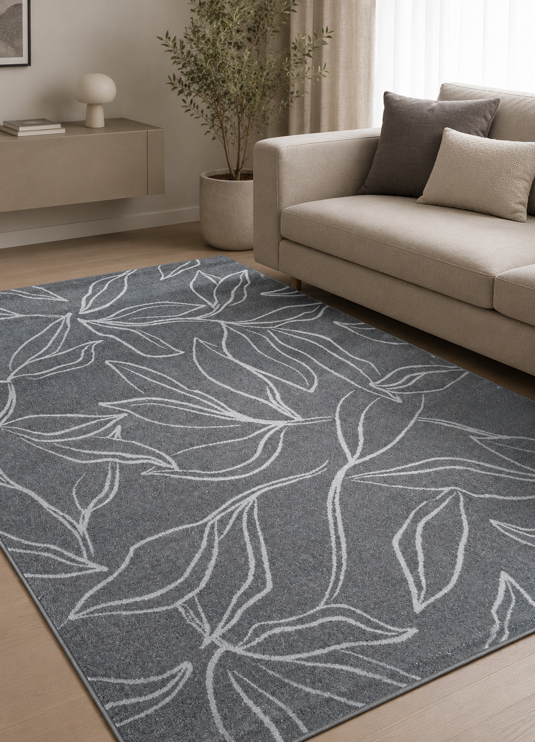 DUPA MATERIAL - Covor 7102 Gri ieftin