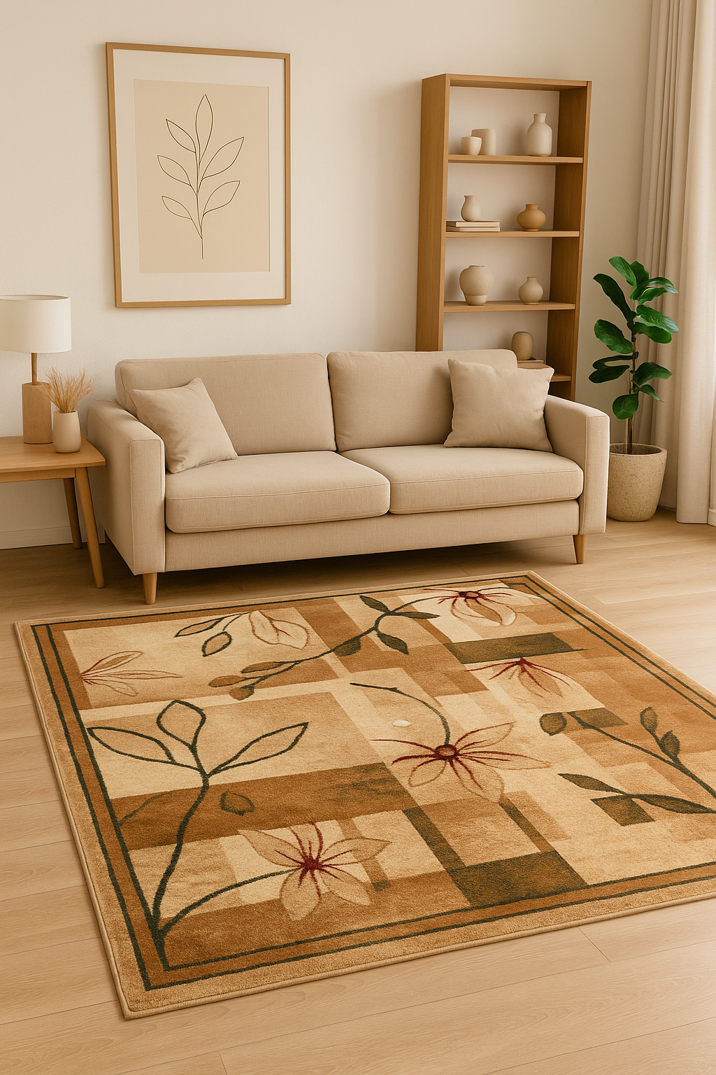 DUPA FORMA - Covor Lotos 1510 Bej Crem ieftin