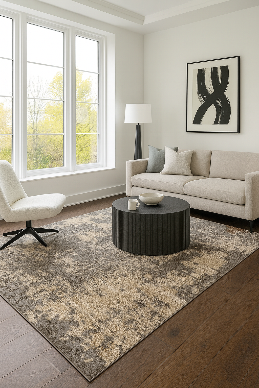 Covor Living Anny 33002/679 Crem/Gri 155x230 cm pentru living [1]