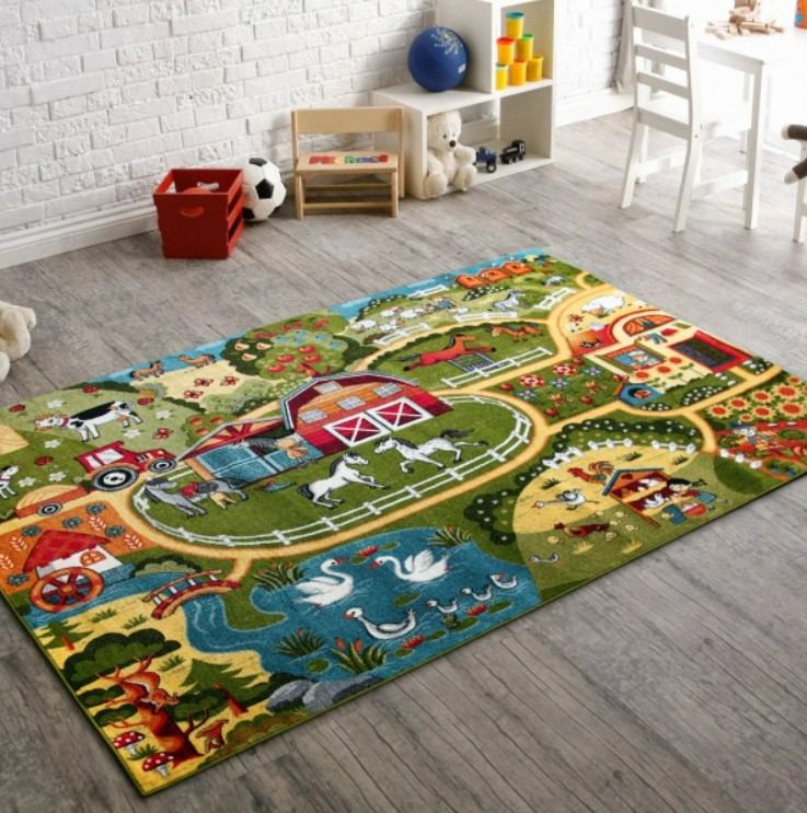DUPA CARACTERISTICI - Covor Kolibri Ferma 11287 Multicolor 200x300 cm pentru copii