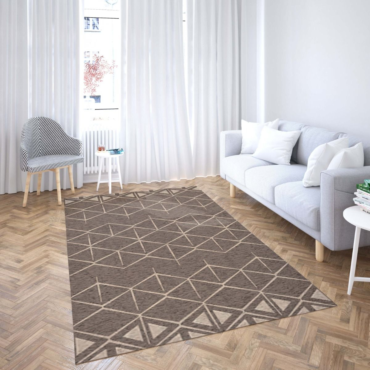 Covor Daffi 13036 Maro 120x170 cm pentru dormitor cald [1]