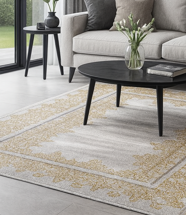 Covor Iris 28029 Gri Auriu 80x150 cm pentru living [2]