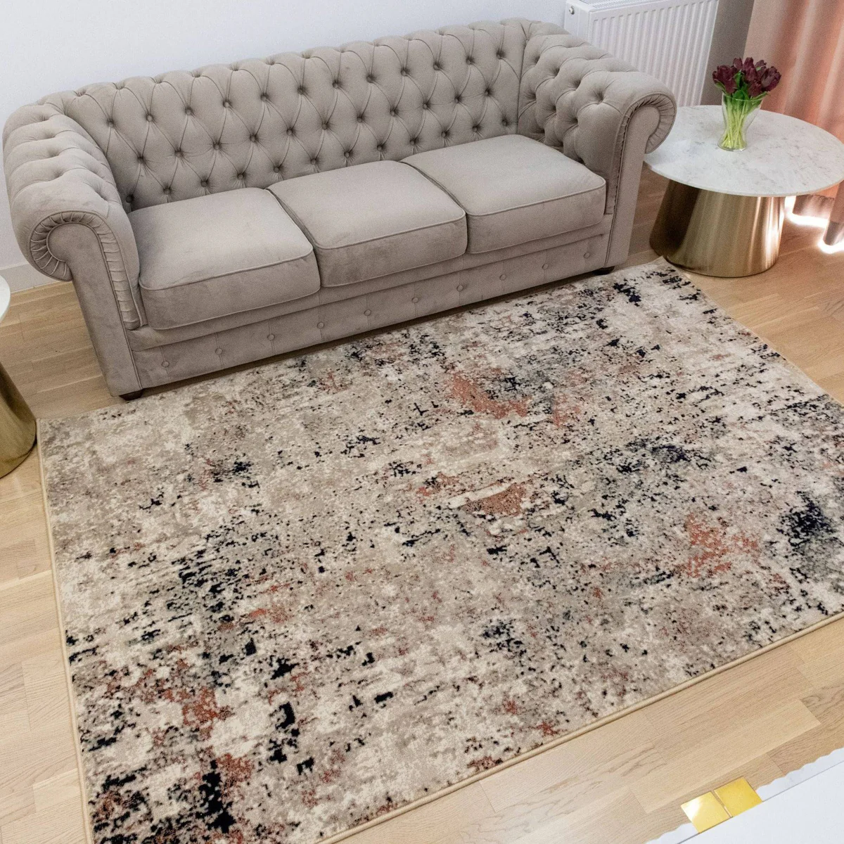 Covoare sub 150 lei - Covor 33016 Maro Gri ieftin