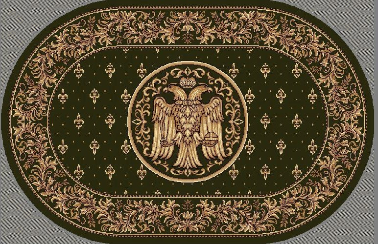 DUPA MATERIAL - Covor 15077 Verde Oval ieftin