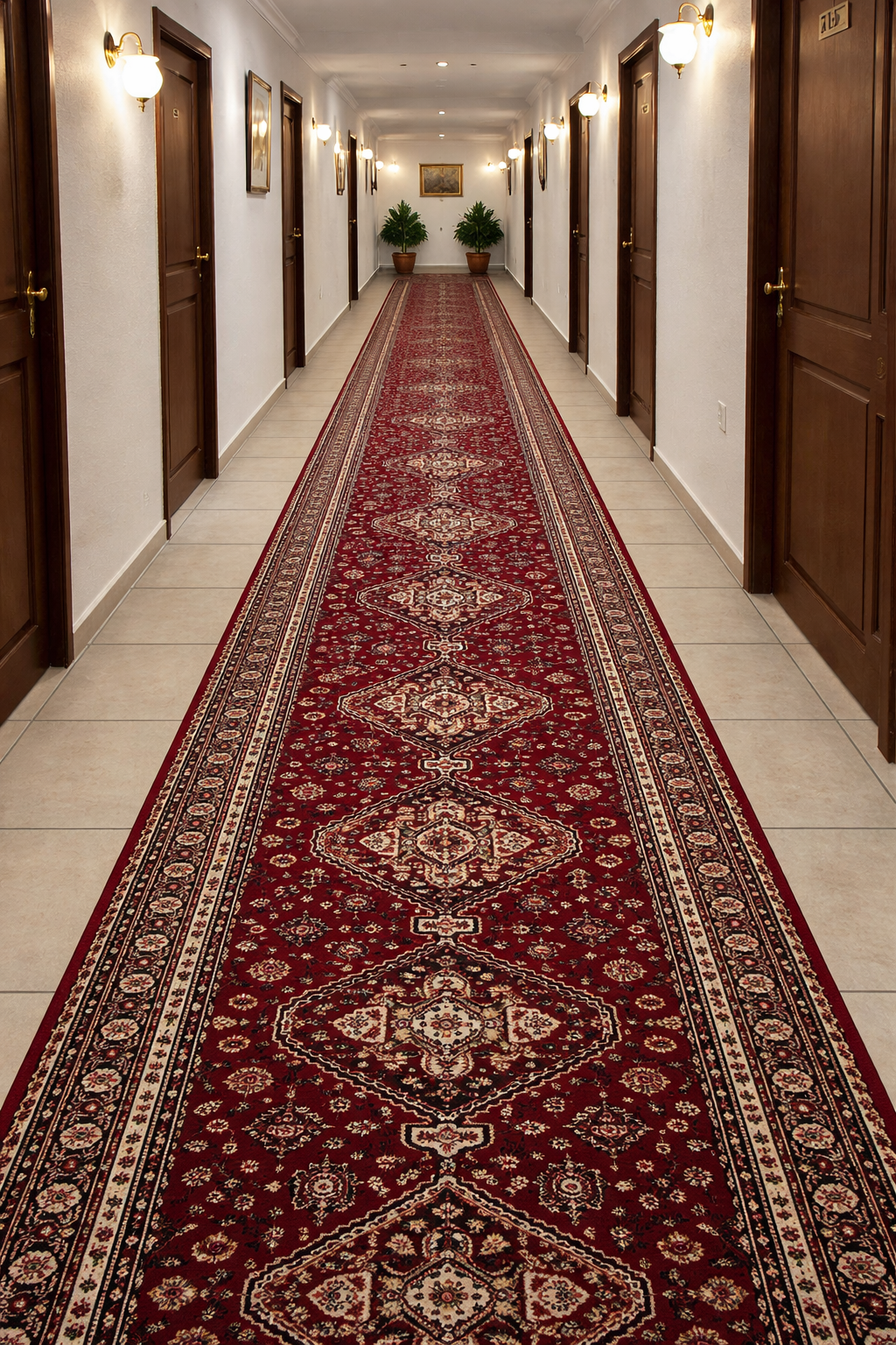 Covoare sub 500 lei - Traversa Lotos 15040/210 Rosu 100x200 cm pentru Hol