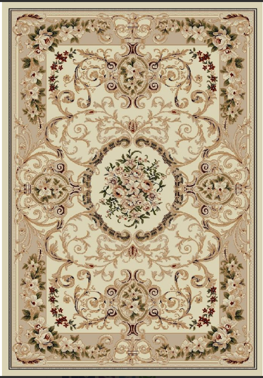 COVOARE - Covor Lotos 519 Crem 80x150 cm Medalion Floral pentru Living