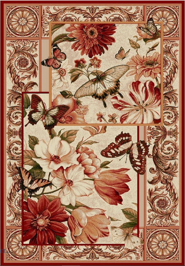 Covor Living Lotos 15004 Rosu 120x170 cm Geometric [2]