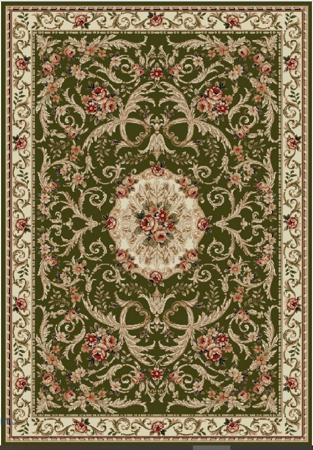 DUPA MATERIAL - Covor Lotos 547 Crem Verde ieftin