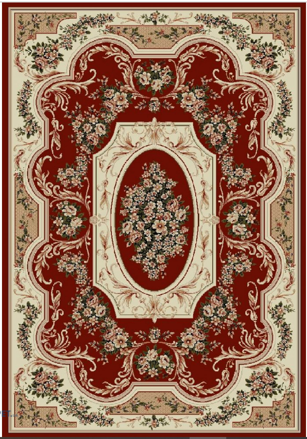 COVOARE - Covor Clasic Lotos 511/208 Rosu Medalion 150x230 cm pentru living