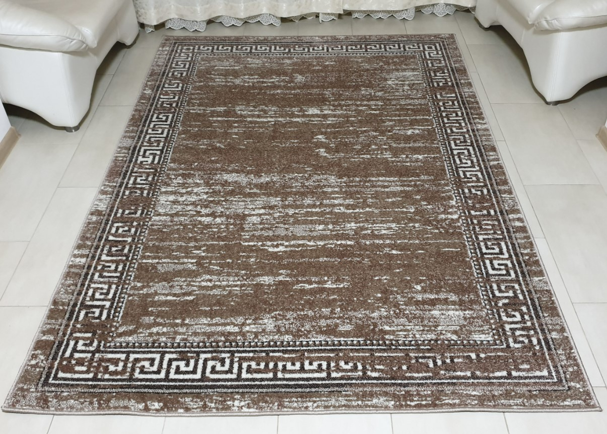 Covor Mira bej 200x300 cm polipropilena friese pentru sufragerie [3]