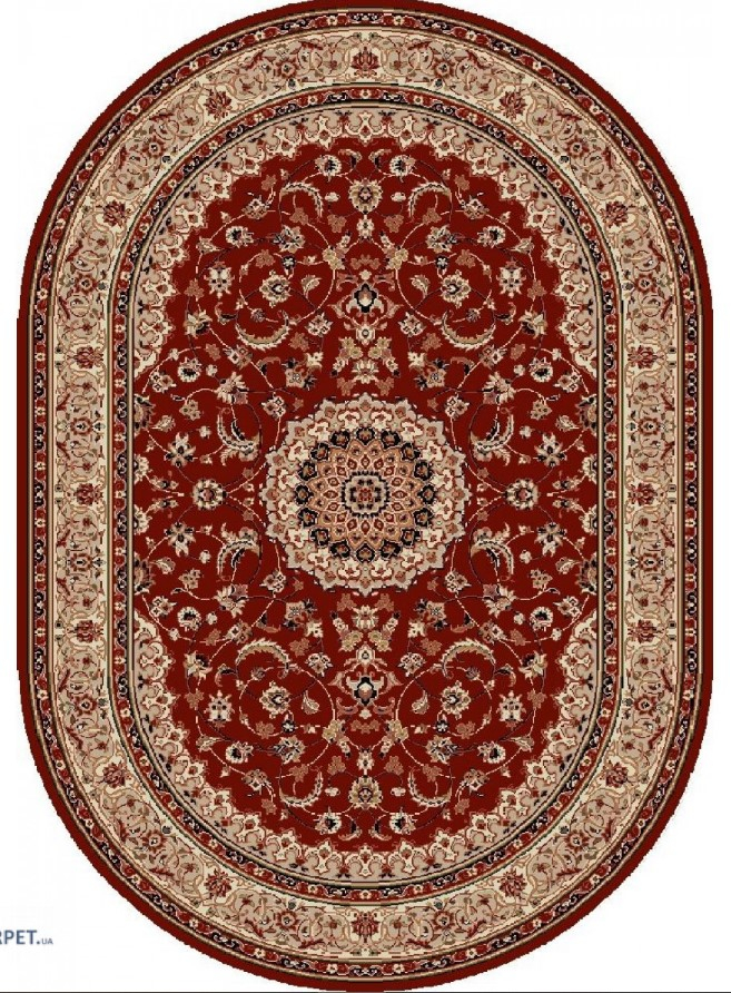 Covor Lotos 545 Rosu Bej Oval ieftin [1]