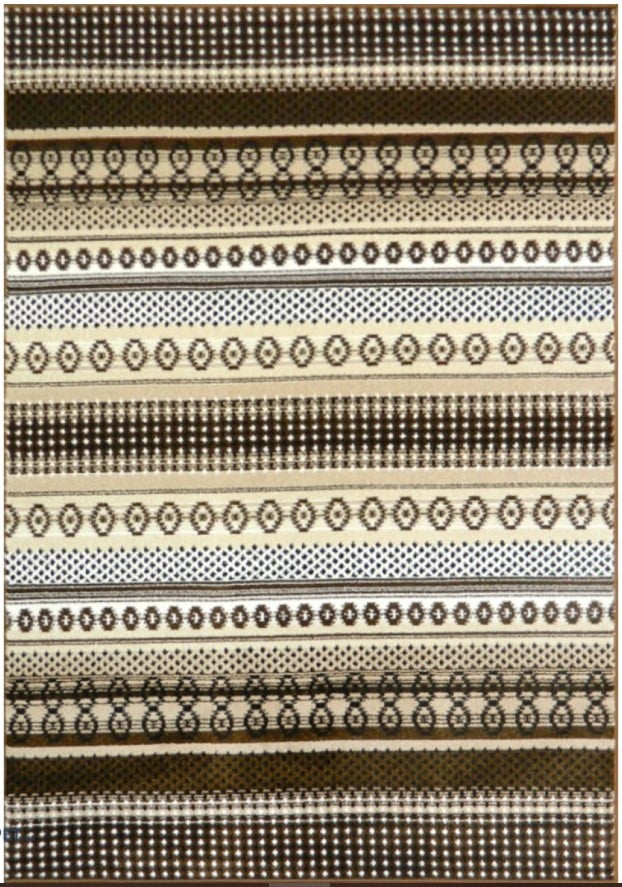 OFERTE PRET - Covor Cappuccino 16035/12 Crem Maro 160x230 cm pentru sufragerie