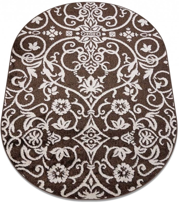 Covor 16026 Crem Maro Oval ieftin [1]