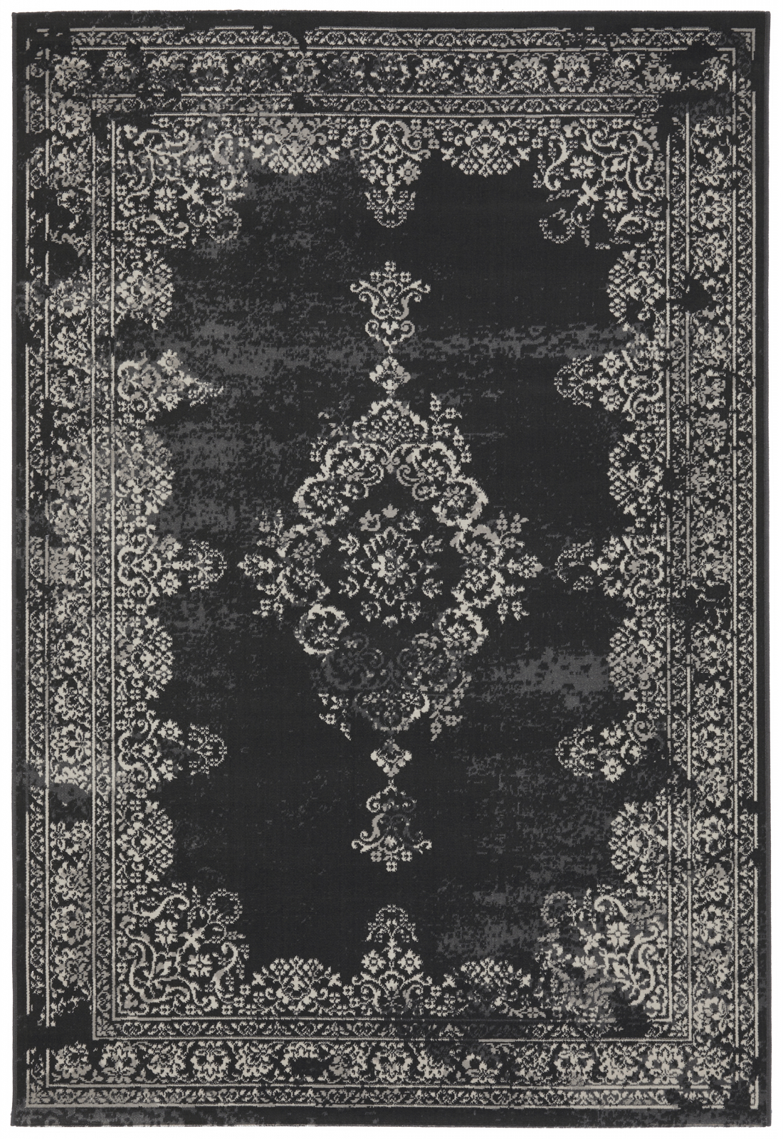 DUPA MATERIAL - Covor Valencia 22206-996 Negru Gri 200x290 cm pentru living