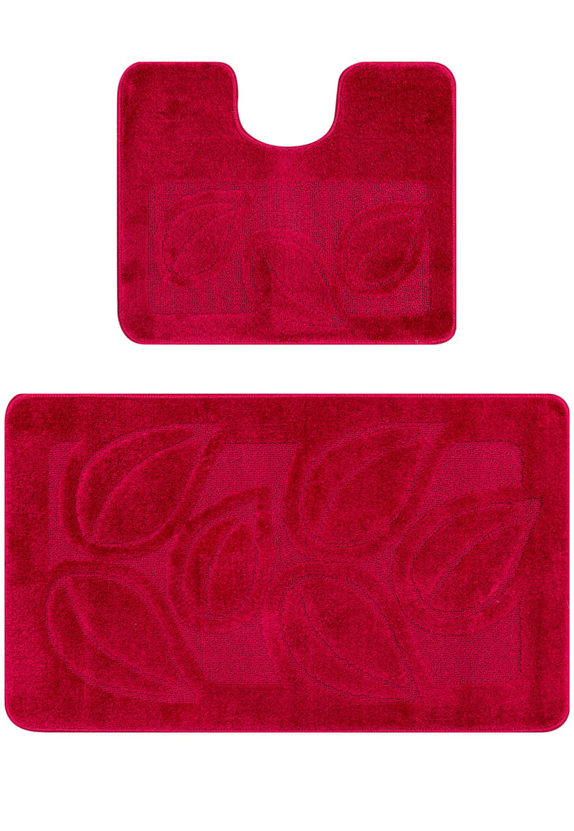 Set 2 Covorase Baie Flora 2577 Rosu 50x80/40x50 cm [1]