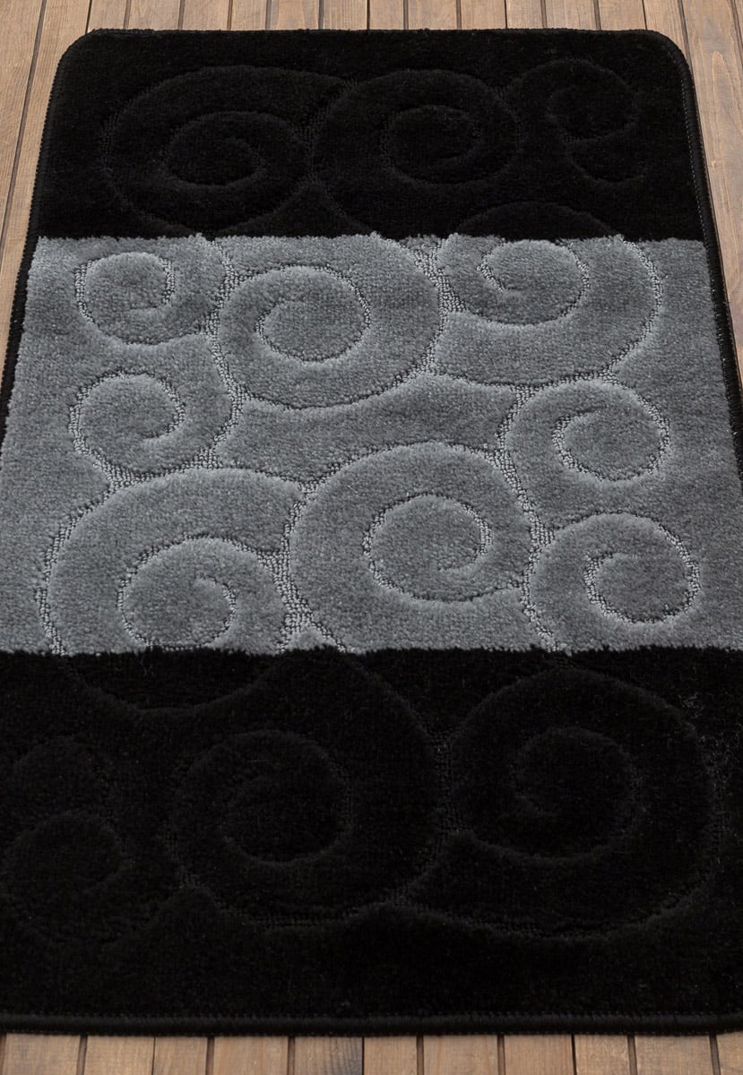 Covoras Baie Sile 2513 Negru 60x100 cm pentru baie [1]