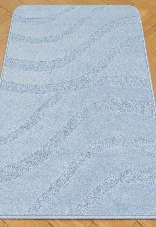 Set 2 Covorase Baie Symphony 2522 Albastru Baby 50x80 cm [2]