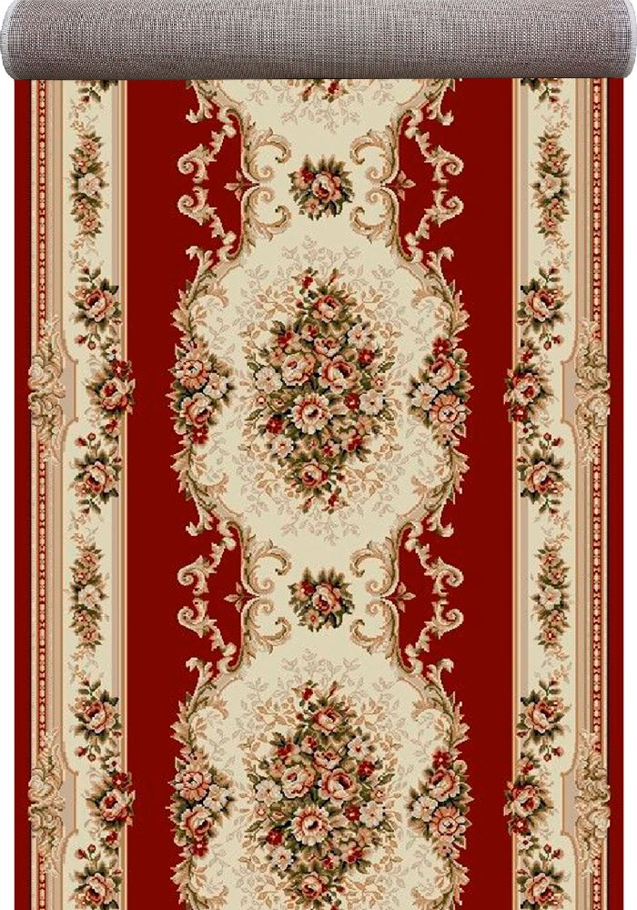 Traversa Lotos Rosu 100x300 cm Pentru Hol [4]
