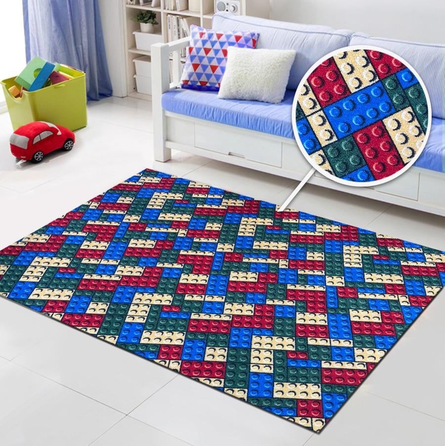 DUPA MATERIAL - Traversa Print Lego Multicolor 300x400 cm pentru camera copii