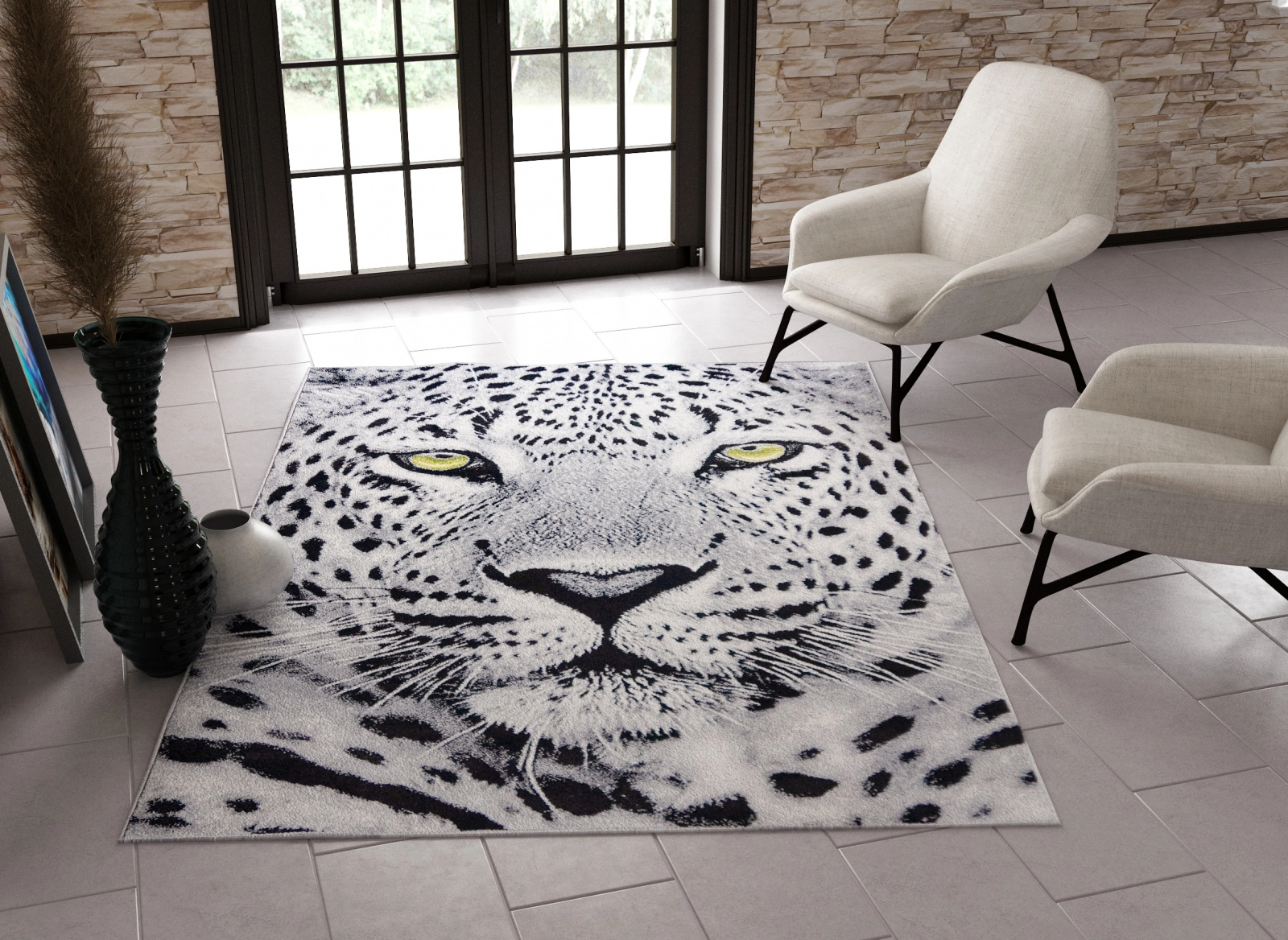 Covor Kolibri Tigru 11368 Gri 160x230 cm pentru Living [2]