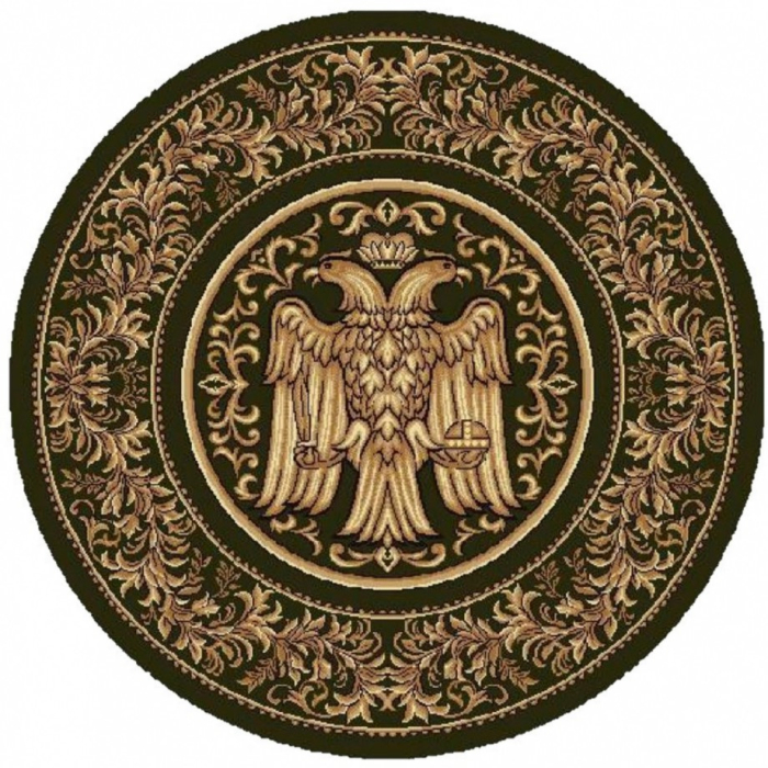 Covor Bisericesc 15032 Verde Rotund 80x80 cm pentru altar [6]