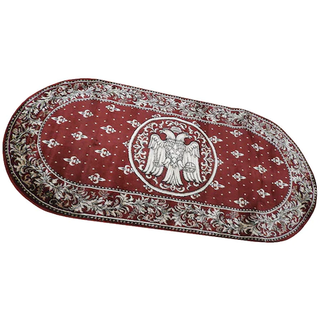 Covor 15077 Rosu Grena Oval ieftin [4]