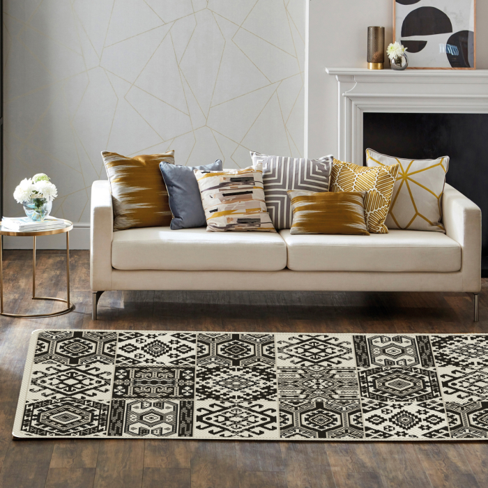 Covor Modern Flex 19636-08 Gri Inchis 75x150 cm pentru bucatarie [6]