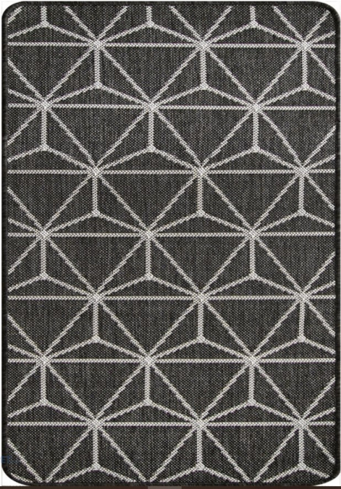 Covor Flex 19647/80 Gri 75x200 cm Antiderapant Geometric [7]