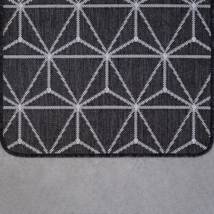 Covor Flex 19647/80 Gri 75x200 cm Antiderapant Geometric [4]