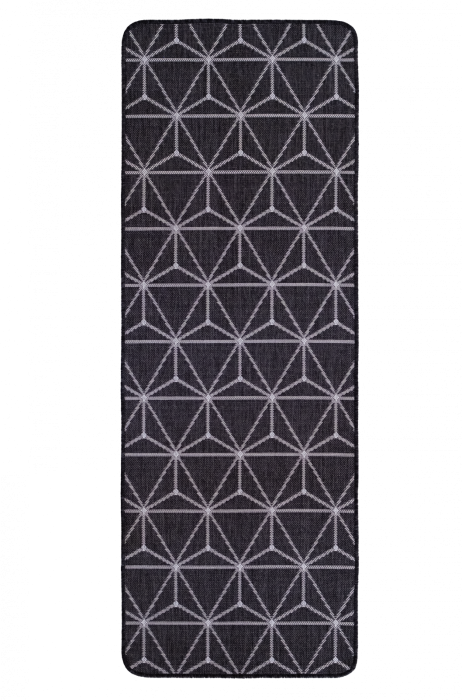 Covor Flex 19647/80 Gri 75x200 cm Antiderapant Geometric [2]