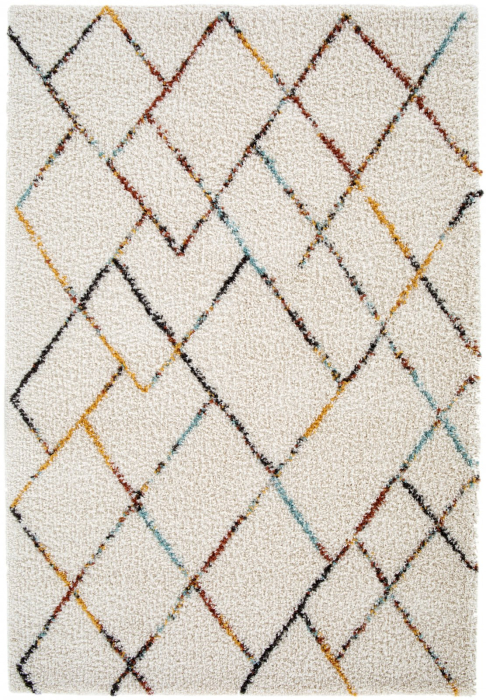 Covor Belgian Gent 80x150 cm Crem Pufos pentru Living [6]