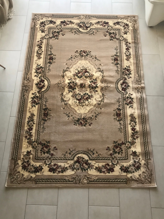 Covor Lotos 575 Bej 80x200 cm cu medalion ornamental [5]