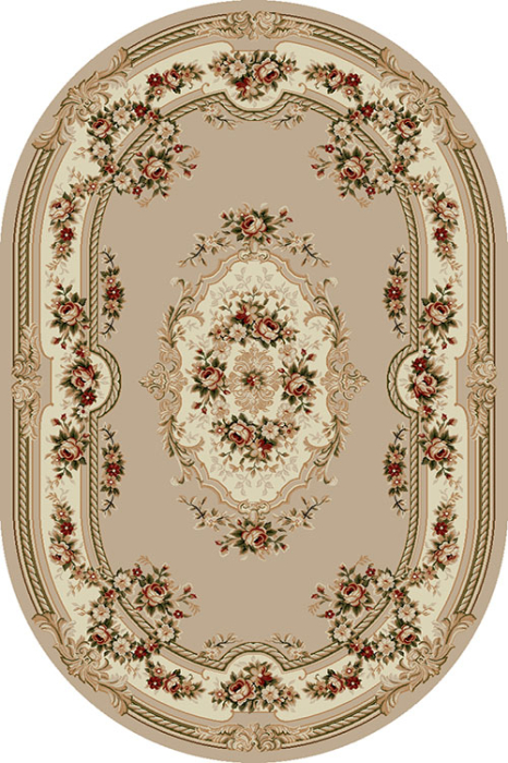 Covor 575 Bej Oval ieftin [2]