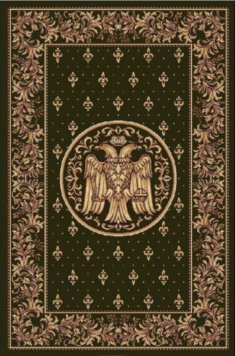 Covor Bisericesc 15032 Verde 150x230 cm cu Vultur Bicefal pentru Altar [2]