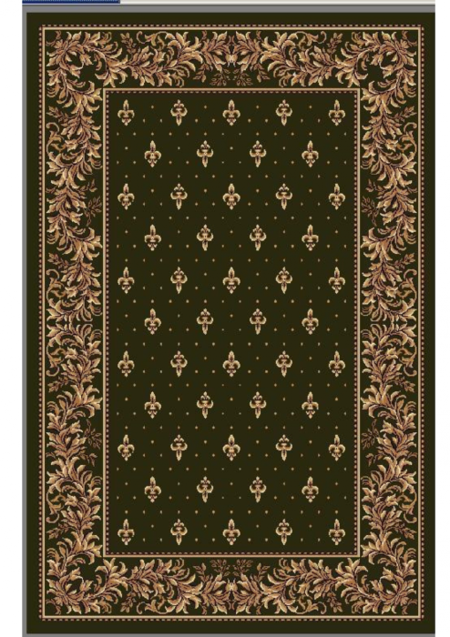 Covor Bisericesc Verde 200x300 cm cu crini aurii pentru altar [2]