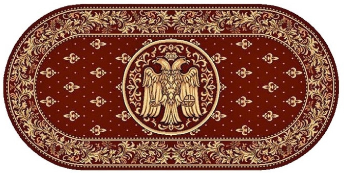 Covor Bizantin Ovalу 15077/210 Rosu 100x200 cm pentru altar [2]