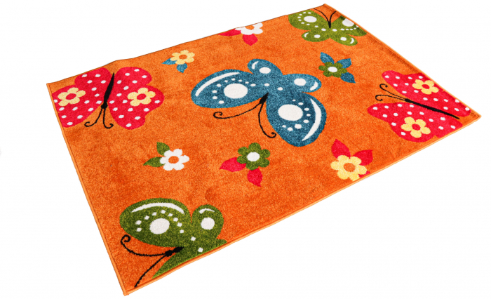 Covor Kolibri Fluturi 11206 Portocaliu 160x230 cm pentru camera copii [4]