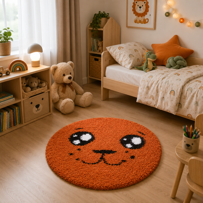 covor Fantasy Smile 12090/5250, portocaliu, 67x67 cm, antialergic [5]