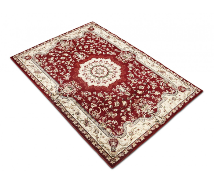 Covor Lotos 1520 Rosu Grena 60x110 cm cu medalion oriental pentru sufragerie [4]